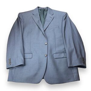 LAUREN Ralph Lauren Sport Coat‎ Mens 44R Gray Pinstripe Wool Suit Jacket